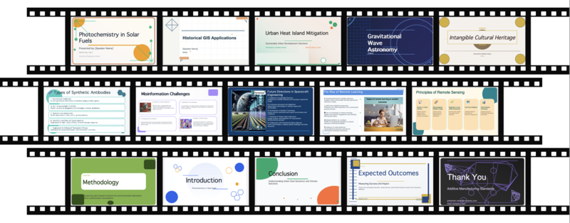 Design First, Code Later: Aesthetically Pleasing Template-Free Slides Generation
